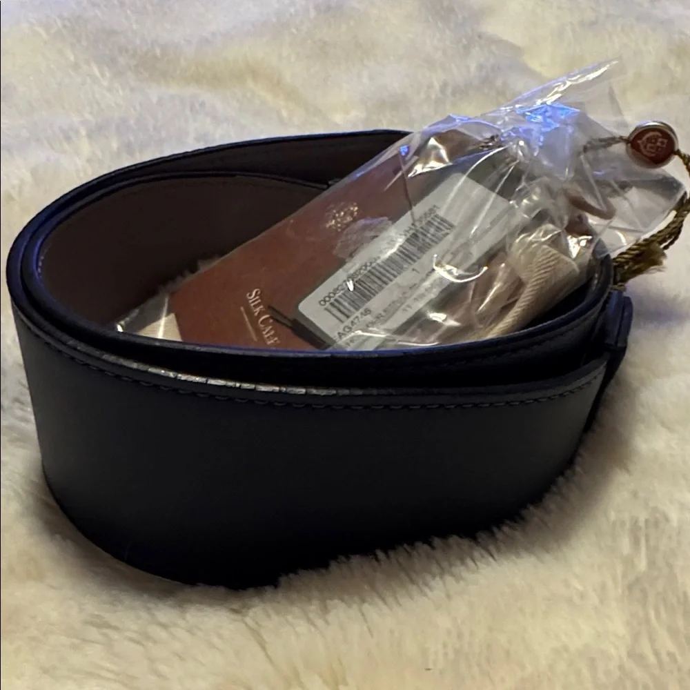 Loro Piana Genuine Silk Calfskin Leather Reversible Bag/Belt Strap, $960 MSRP